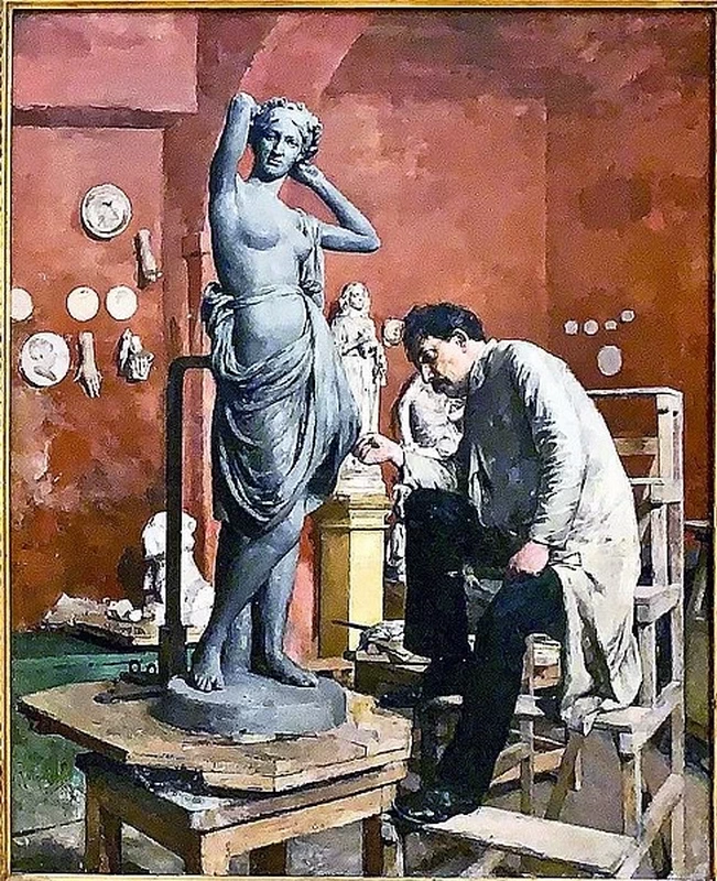 Lo scultore Alberto Nunes - Museu Jose Malhoa, Caldas da Rainha